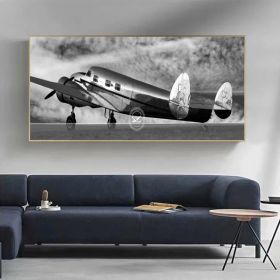 Vintage Airplane Print Poster Canvas Painting (Option: 1228Airplane I-20x40cm)