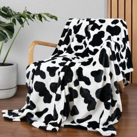 Cow Print Blanket Flannel Blanket (Option: 2style-70 × 100cm)