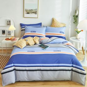 Cotton Single And Double Student Dormitory Three Piece Quilt Cover (Option: Versailles-4piece twin set220x240)