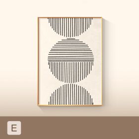 Minimalist Colorful Geometric Poster Printing Canvas Painting (Option: E-15x20cm)