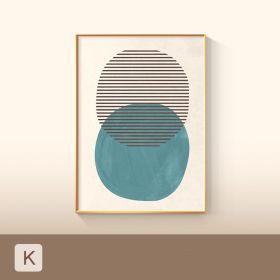 Minimalist Colorful Geometric Poster Printing Canvas Painting (Option: K-70x105cm)