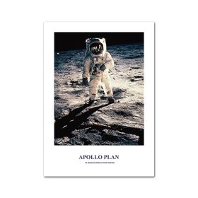 Astronaut Moon Mars Print Fashion Poster Canvas Painting (Option: JC5754-20x30cm)