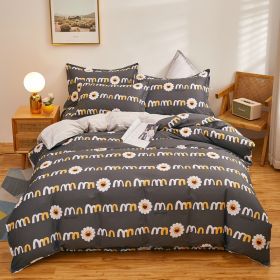 Cotton Single And Double Student Dormitory Three Piece Quilt Cover (Option: Sunshine Love-Double Quilt Cover 200X 230cm)