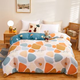 Cotton Single And Double Student Dormitory Three Piece Quilt Cover (Option: Riverstones-Double Quilt Cover 200X 230cm)