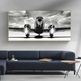 Vintage Airplane Print Poster Canvas Painting (Option: 1228Airplane G-20x40cm)