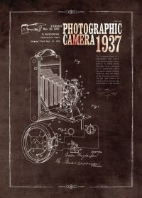 Vintage Industrial Mechanical Drawings Wall Decoration Canvas Poster (Option: 15 Style-60x90cm)