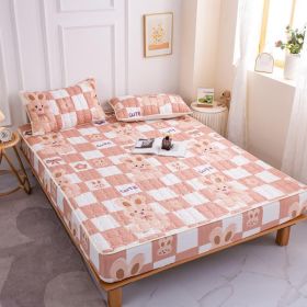 Cotton Covered Anti Slip Cartoon Bedspread (Option: Square rabbit-180x200cm)