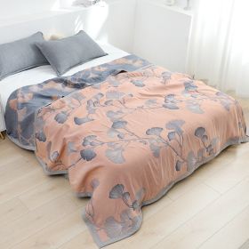 Eight Layers Cotton Gauze Towelling Quilt Cotton Air Conditioning Cover Blanket (Option: Coffee-150cmx200cm)