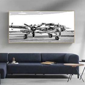 Vintage Airplane Print Poster Canvas Painting (Option: 1228Airplane F-60x120cm)